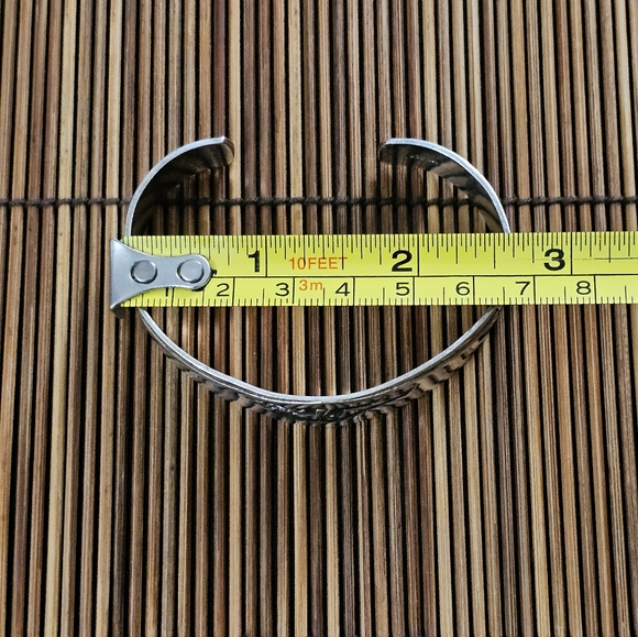 Silver Plated Mexico Cuff Bracelet (Vintage) - Picture 11 of 13